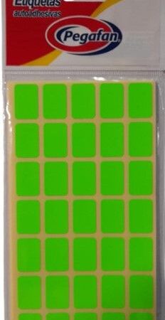 Etiqueta Pegafan Verde Adhesiv