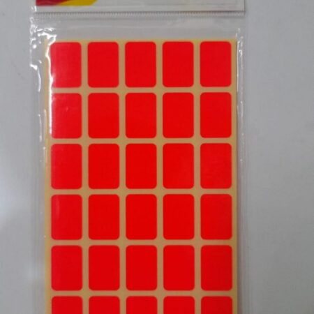 Etiqueta Pegafan Rojo Adhesiva